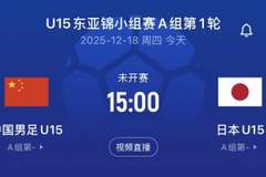 中国U15vs日本U15首发：高泽恩、李宇轩、柯博文先发