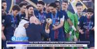我们是世界冠军！马尔基尼奥斯以队长身份捧起洲际杯奖杯