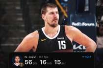 约基奇单个加时赛狂轰18分 创NBA历史新纪录！