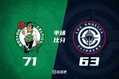 快船半场落后绿军8分 小卡12分 科林斯20分 怀特23+6 布朗20分