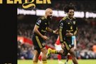 轰出世界波！多尔古当选对阵阿森纳一役曼联队内最佳球员