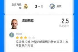 迷之用人！近2000吧友给瓜帅打出2.5超低分，89.6%评一星