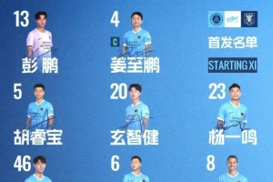 ?深圳新鹏城主战山东泰山首发阵容出炉！